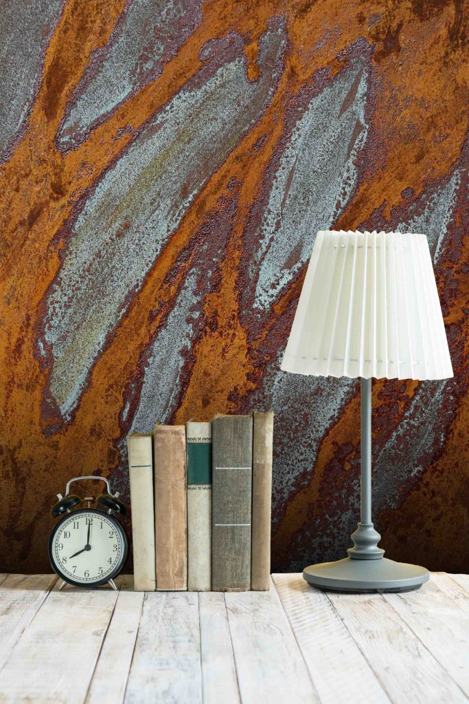 Old vintage books on wooden table